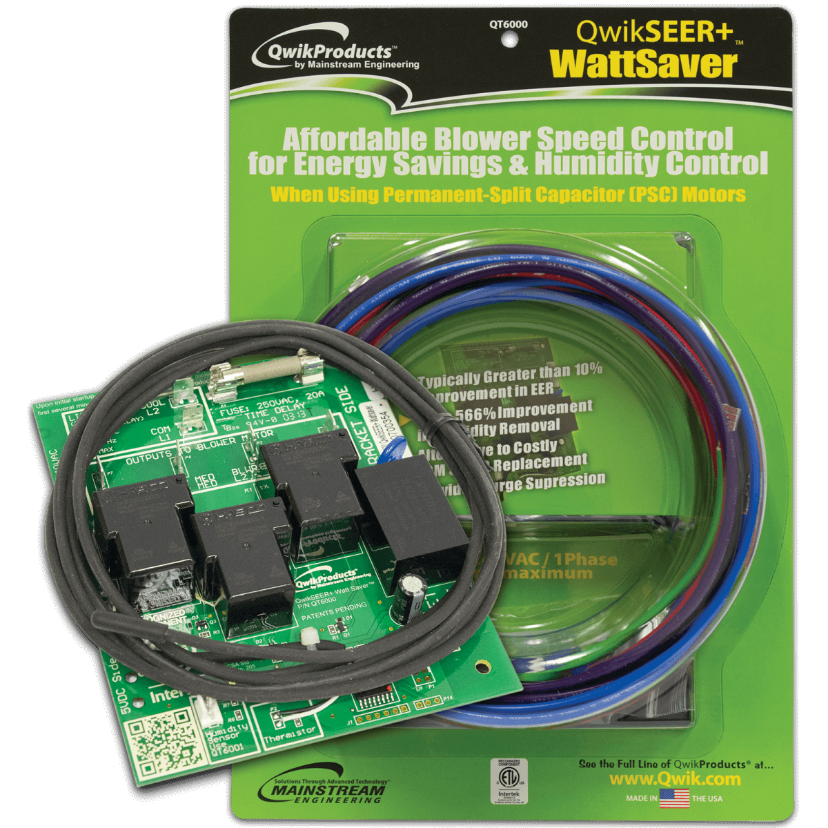 QwikSEER+ WattSaver®Blower Motor Speed Control