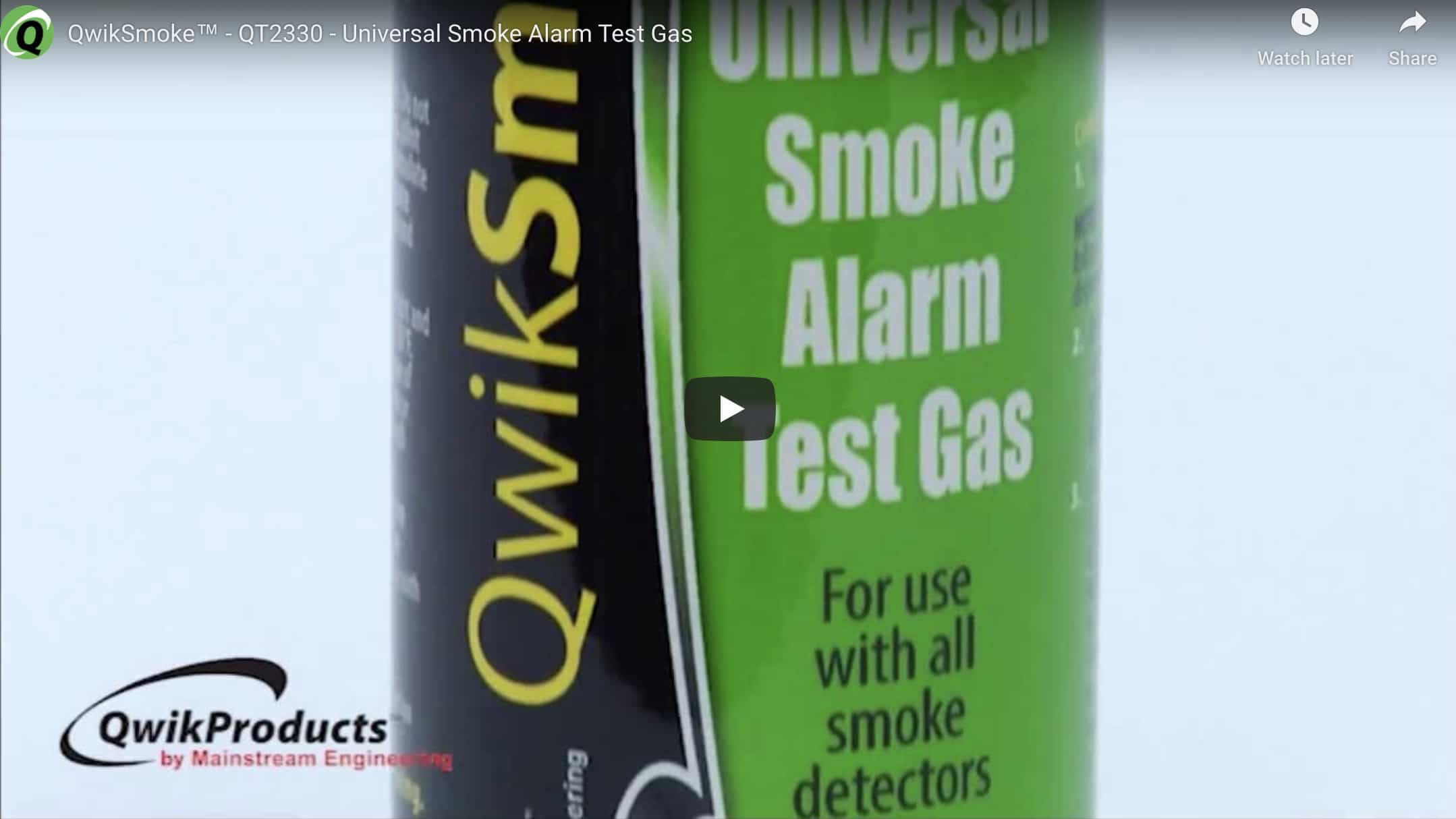 QwikSmoke® QT2330 Universal Smoke Alarm Test Gas