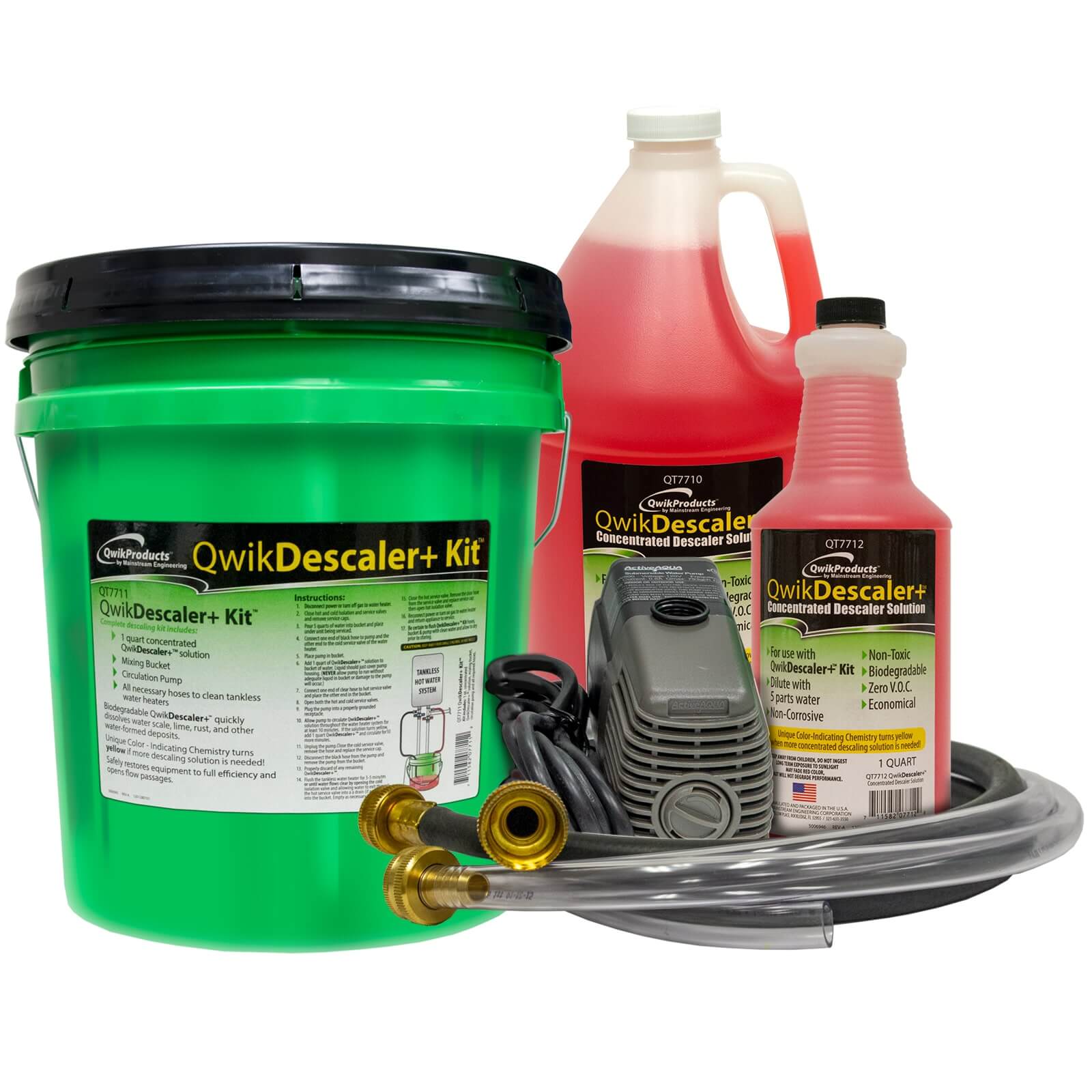 Drainx Tankless Water Heater Flush Kit - Red/ Black